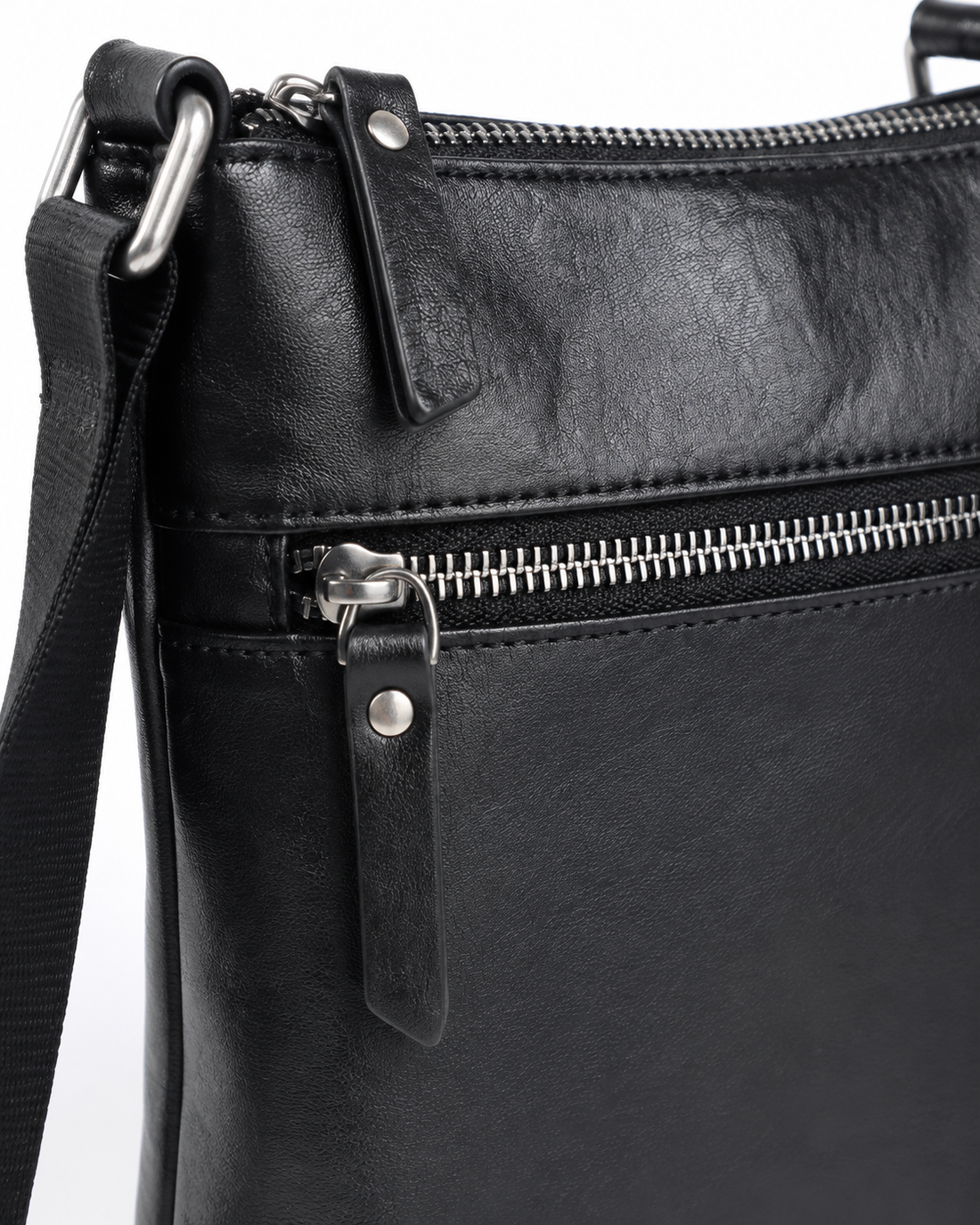Full Grain Leather Mini Messenger Bag